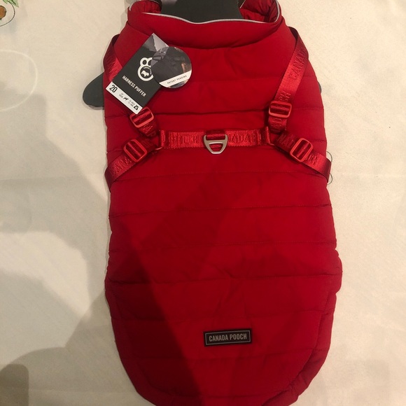 canada pooch Dog New Canada Pooch Harness Puffer Size 233lb 50lb